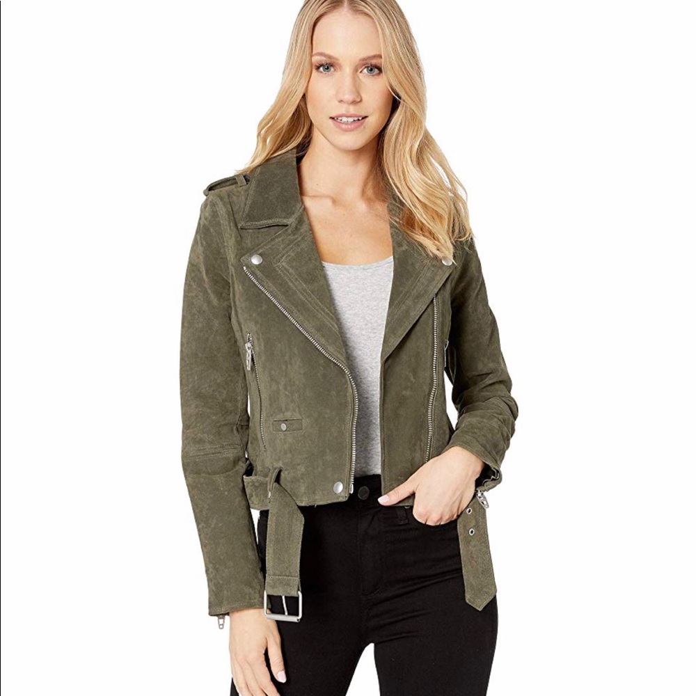 Blank NYC suede moto jacket